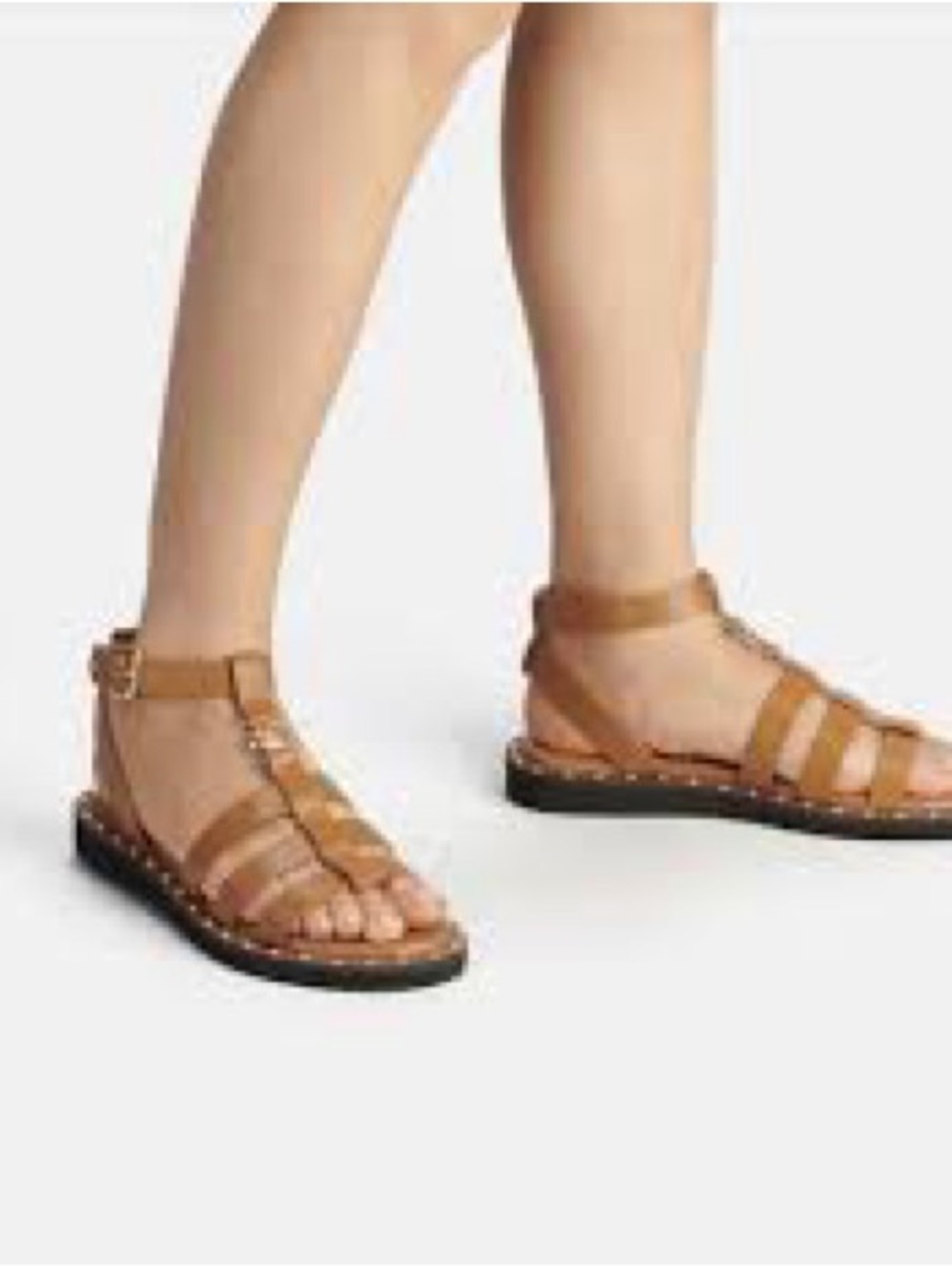 Coach Women's Tan Strappy Gladiator Sandals